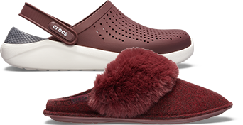 Classic Clog & LiteRide™ Pacer in Burgundy.